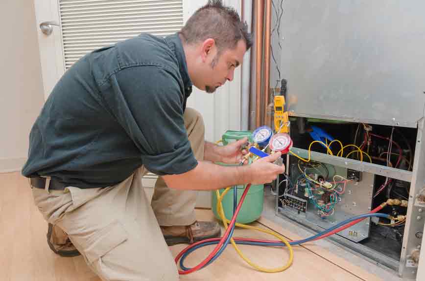 HVAC service technician